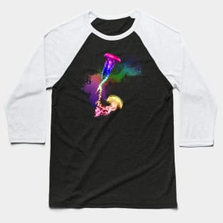 Rainbow Jellyfish Baseball T-Shirt